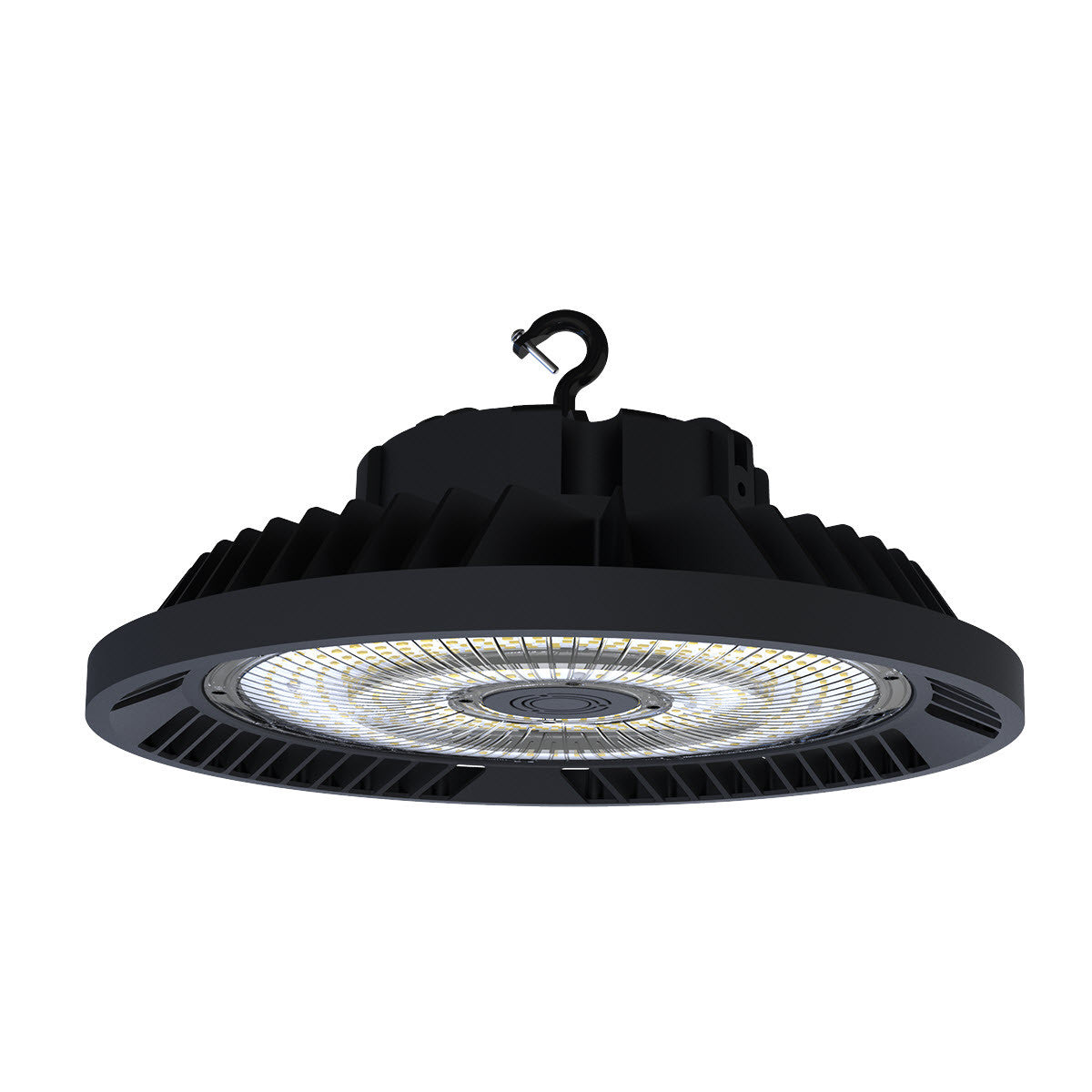 High-Lumen LED UFO High Bay Light, 37,500 Lumens, 180W/200W/250W Wattage Selectable, 5000K, 100-277V, 1-10V Dimmable