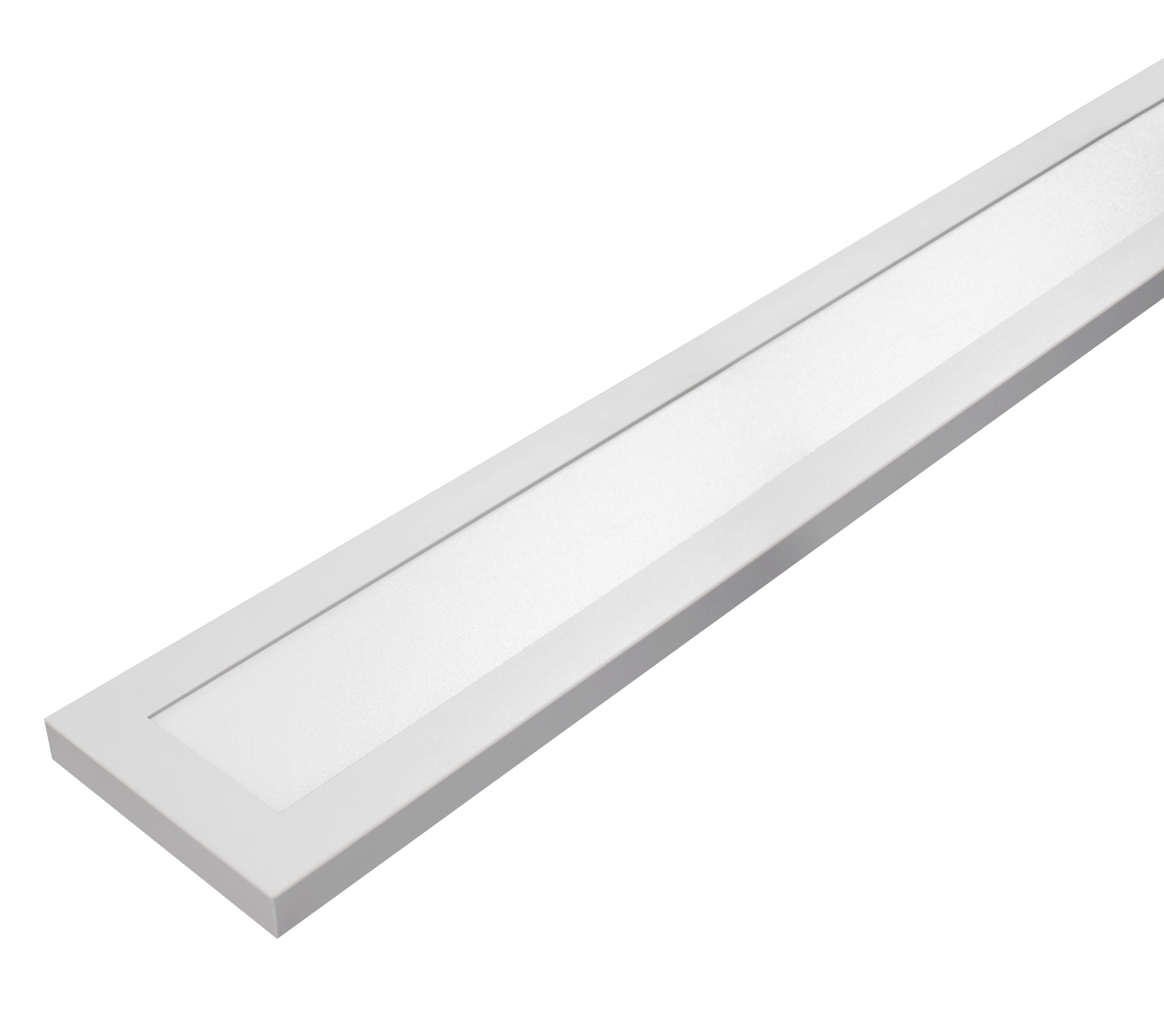 4FT Slim 6" Linear Surface Light, 3600 Lumen Max, Wattage and CCT Selectable, 110-277V