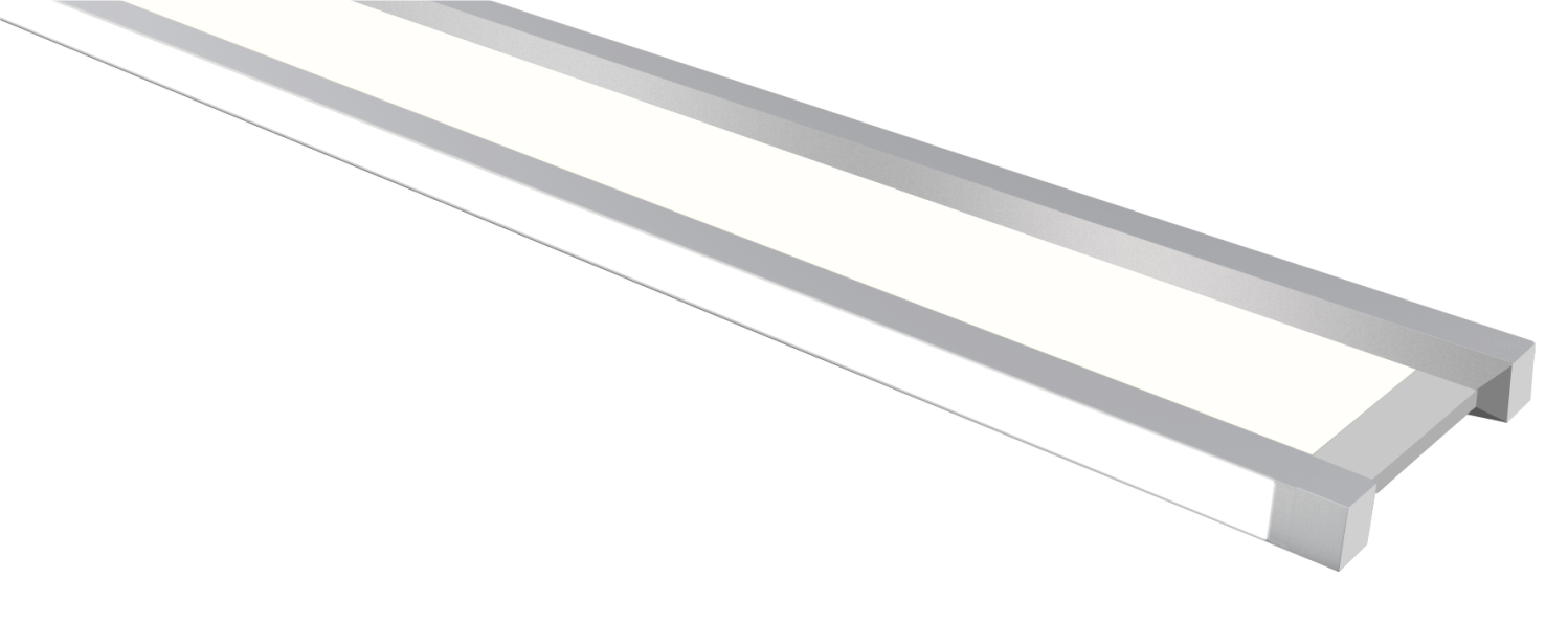 4FT Vertical Linear LED Fixture, 4400 Lumens, 45W, CCT Selectable, Diffuser Lens, External Driver, 110-277V