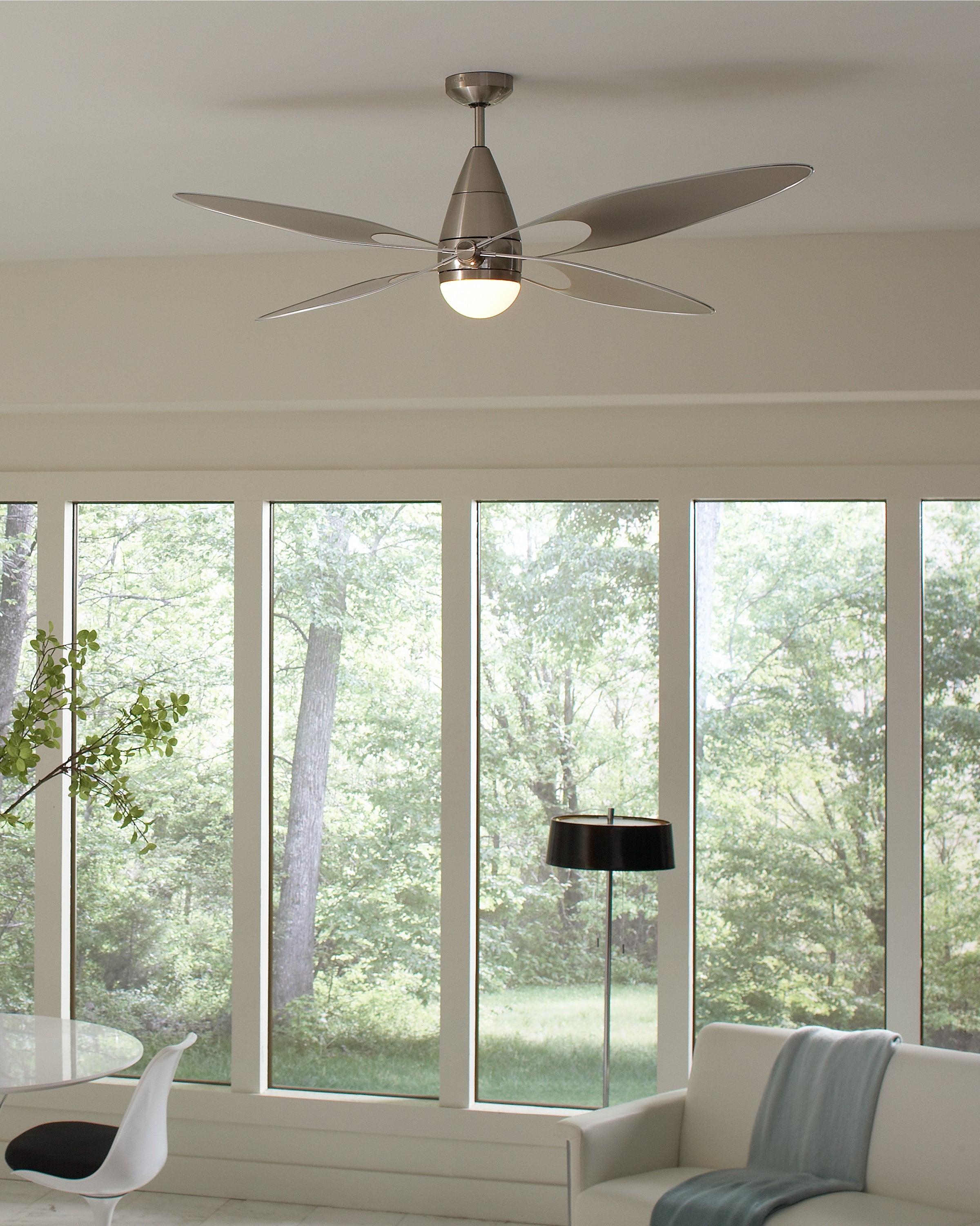 54" Butterfly - Brushed Steel