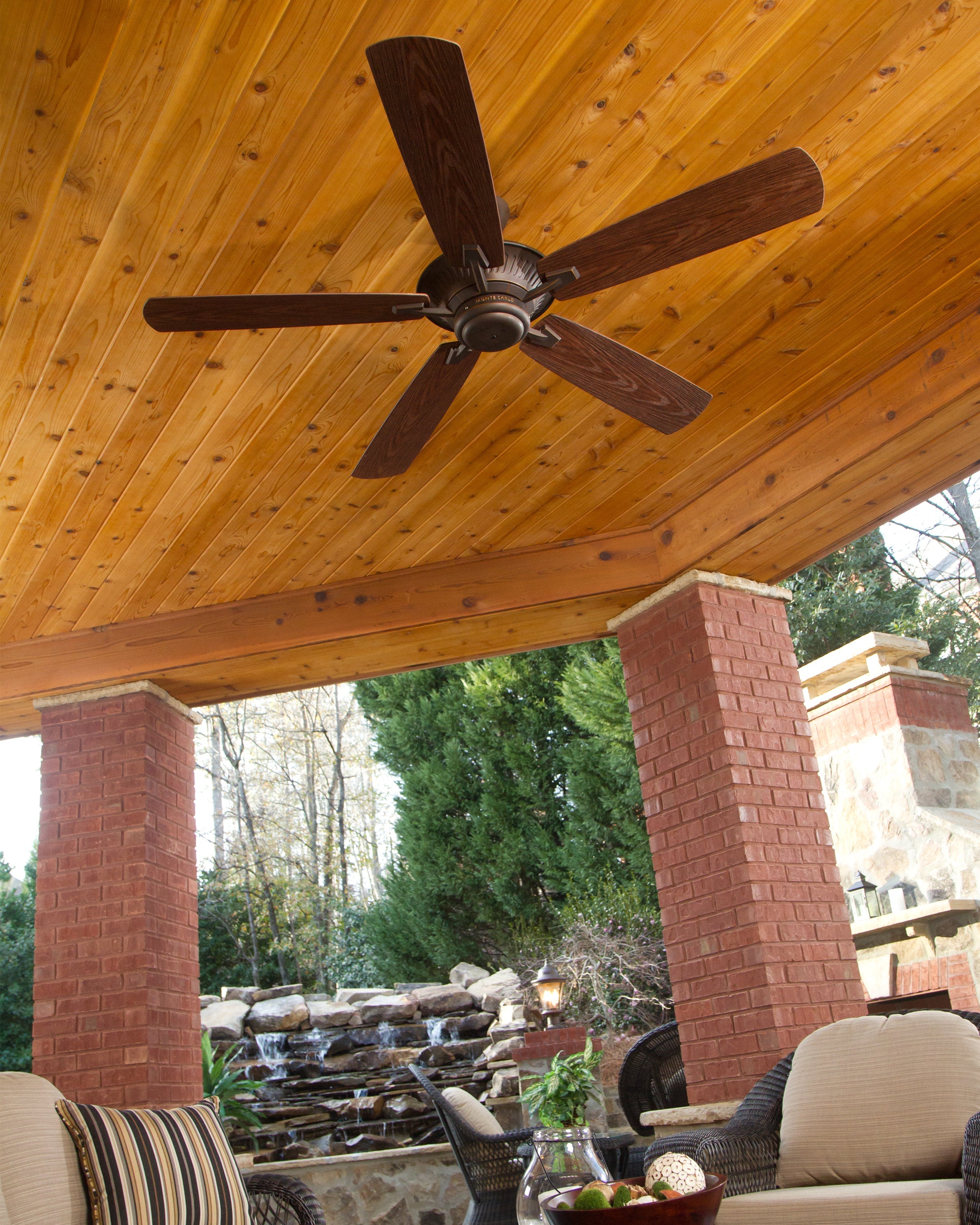 60" Cyclone Outdoor Fan - Roman Bronze