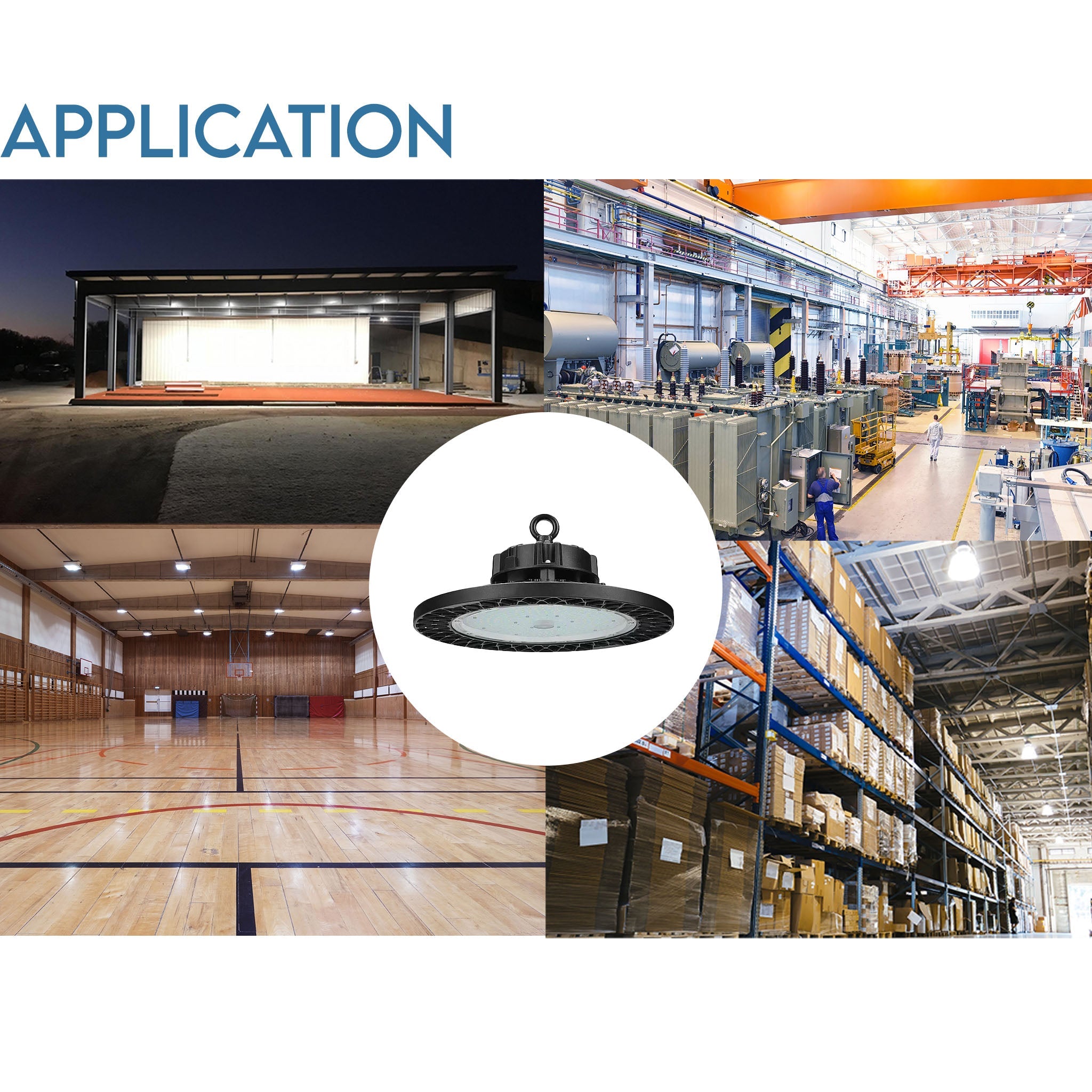 LED Mars UFO High Bay, 100W – 14,000 Lumens, IP65-Rated, Energy-Efficient Warehouse Lighting