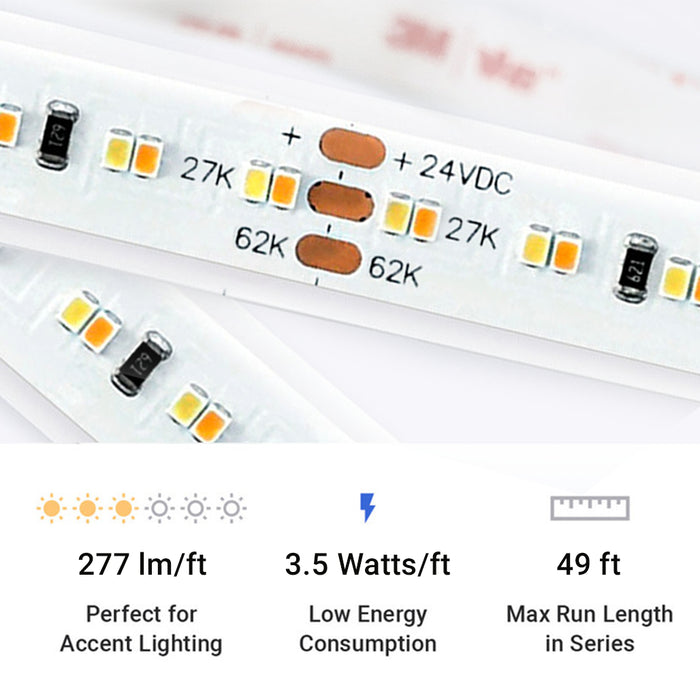 Outdoor (IP65) UltraBright™ Accent Dynamic Tunable White LED Strip Light