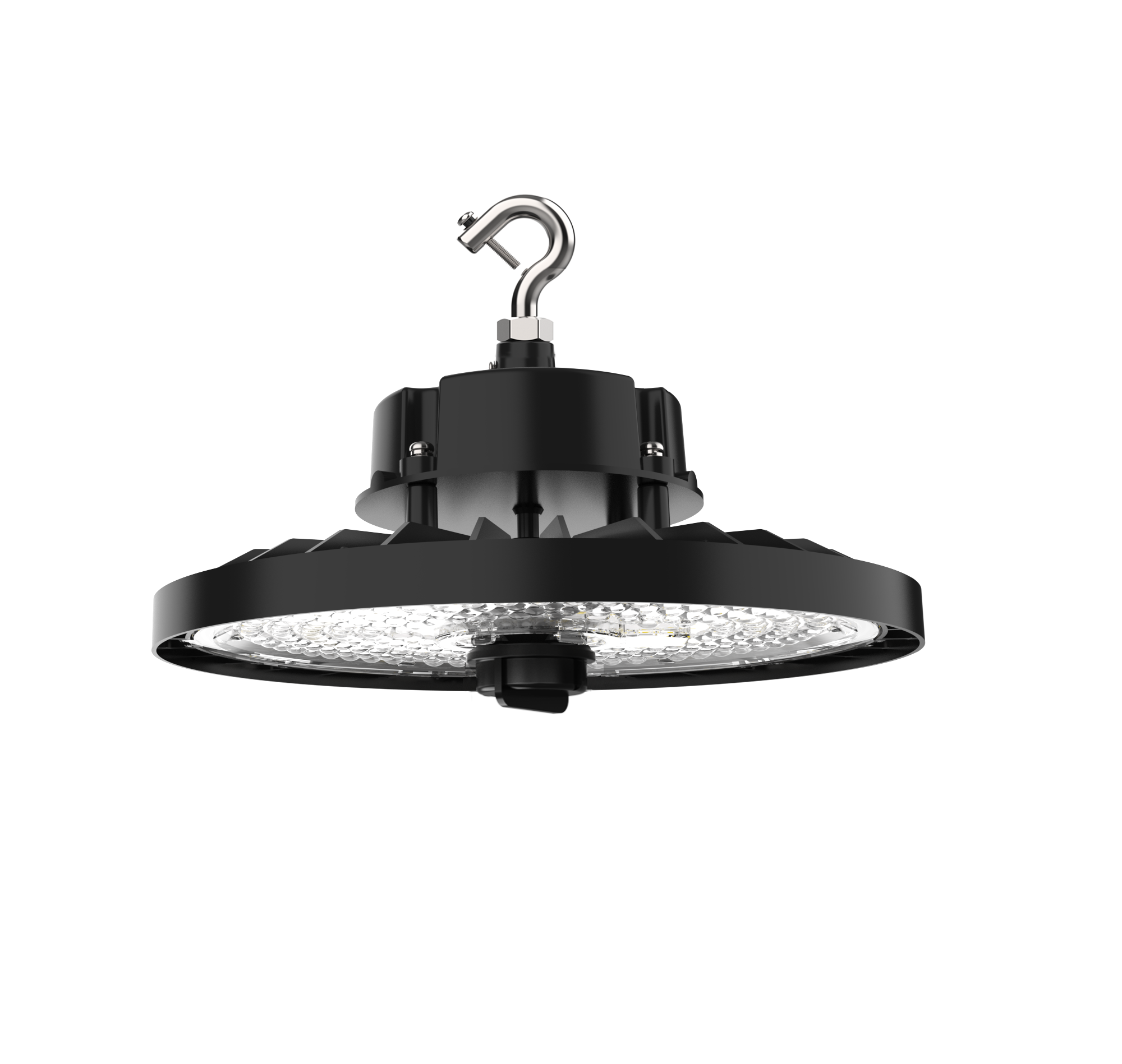 Saturn LED UFO High Bay Light – 100W, 18,500 Lumens, 5000K, 120-277V, Black Finish