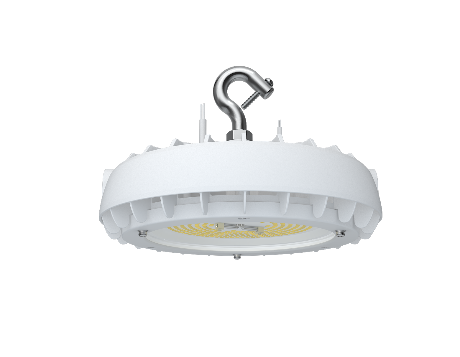 Aries 100W LED UFO High Bay Light – 15,000 Lumens, 4000K, White Finish – Energy-Efficient Industrial Lighting