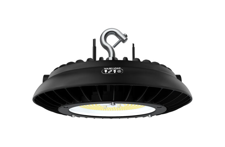 150W LED UFO High Bay Light – 22,500 Lumens, 4000K, Black Finish, UL & DLC 5.1 Certified