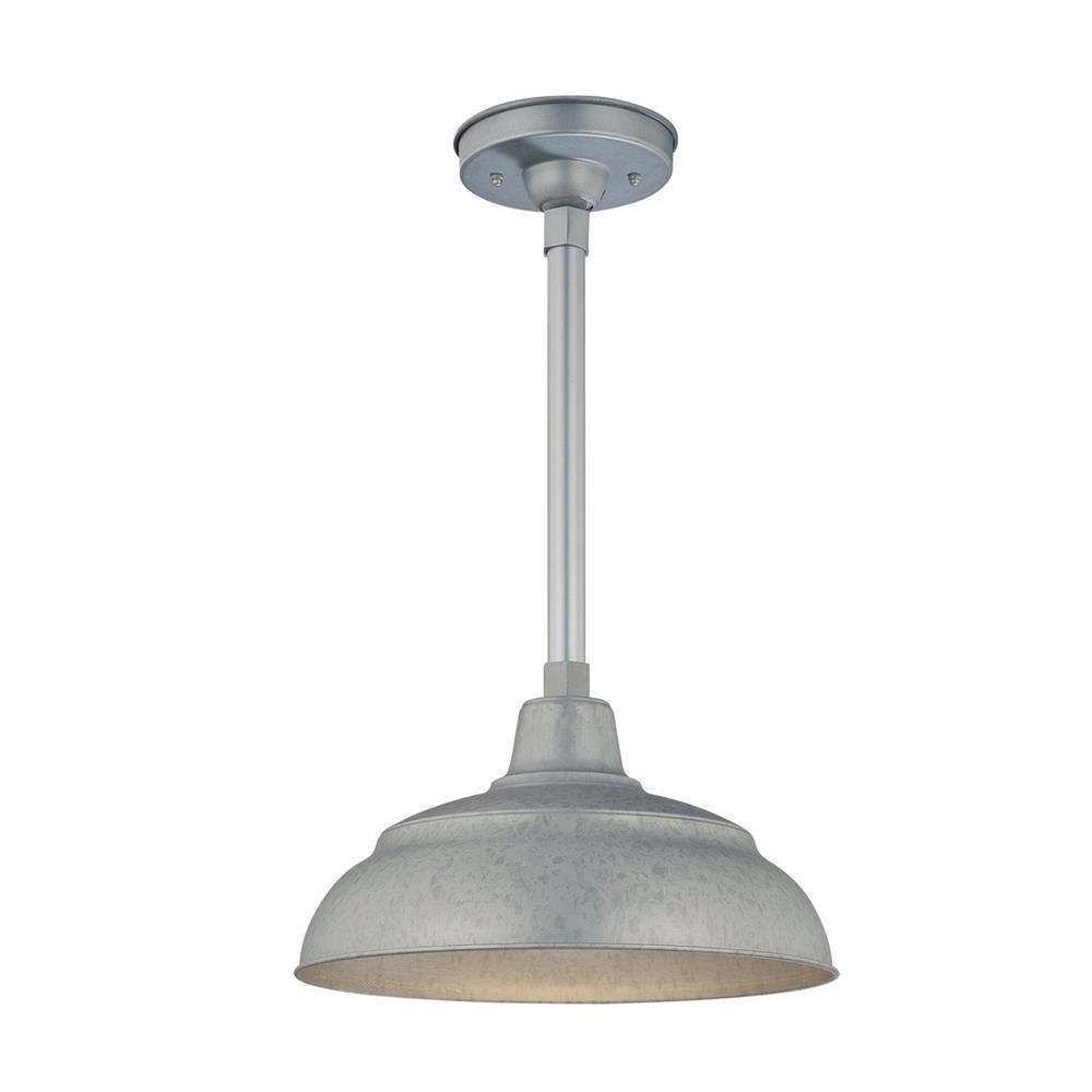 Millennium Lighting 14" RLM Warehouse Shade Stem Hung (Available in Bronze, Galvanized, Black, Red, and Green Finishes)