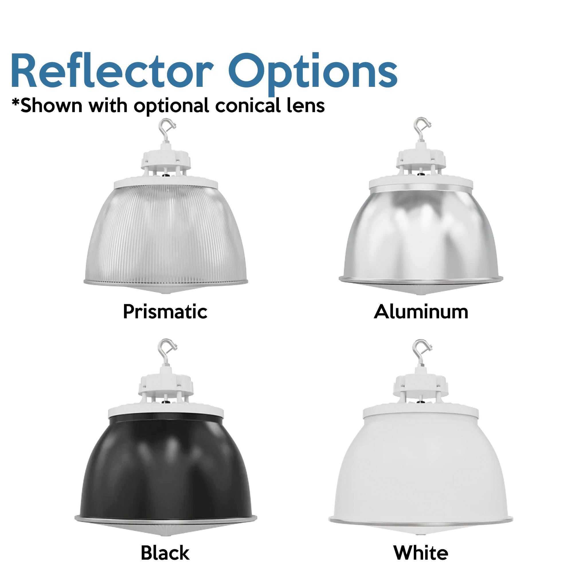 Aries G3 LED UFO High Bay – Wattage Selectable (150W/200W/240W) – CCT Selectable – 33,600 Lumens – 120-277V – White Finish – UL DLC 5.1