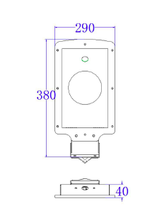 6W Solar LED Pathway And Street Light