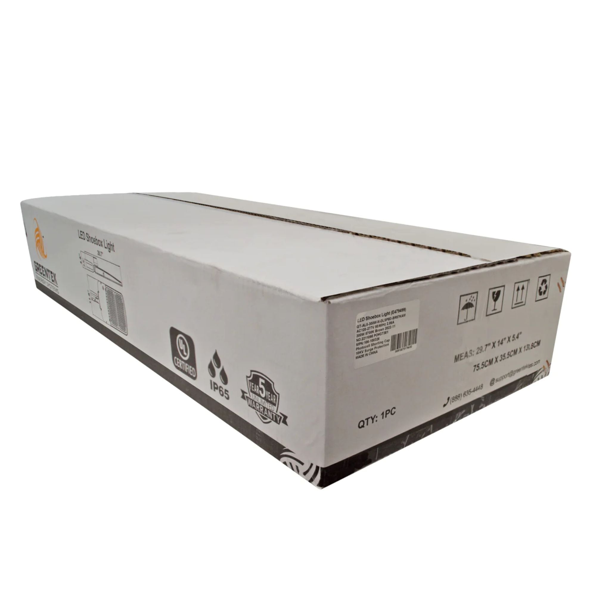 LED Street Light - 300W - 44,820 Lumens - Shorting Cap - Slip Fitter Mount - AL5 Series - UL+DLC 5.1