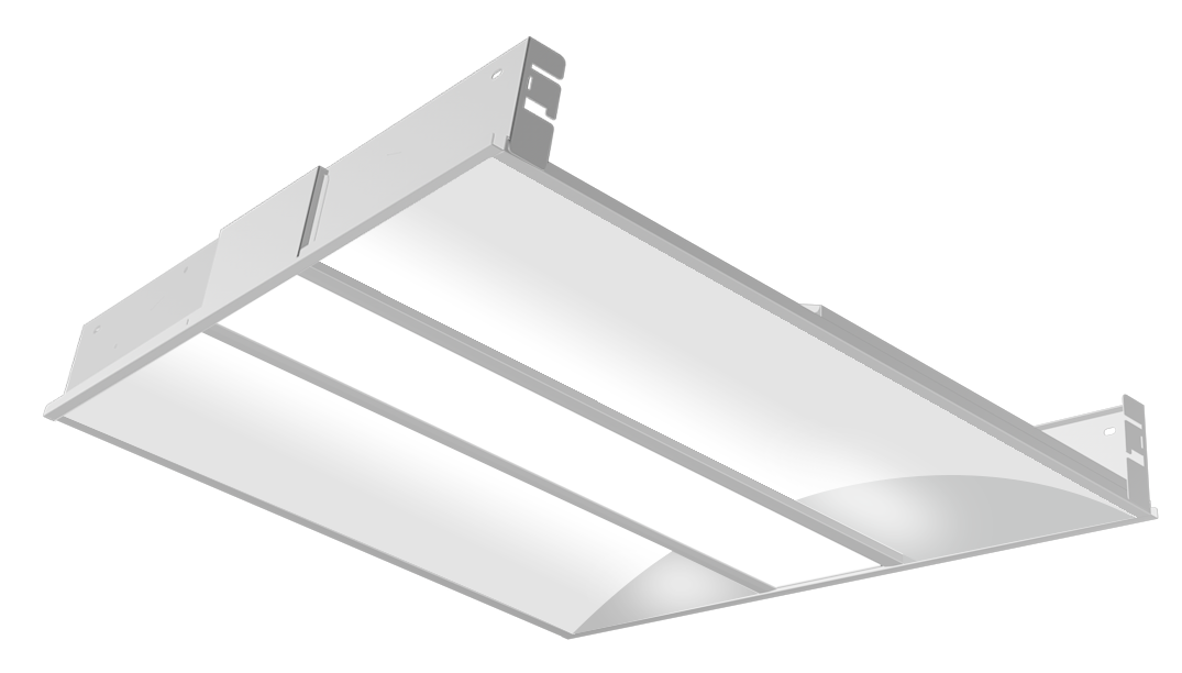 2x2 Premium Indirect LED Troffer, 4400 Lumen Max, Wattage and CCT Selectable, Dimming, 120-277V