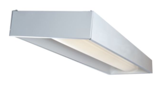 1 x 4 Foot Low Profile Center Basket Troffer, 4500 Lumens, 18W, LED, 4000K, Lamps Included