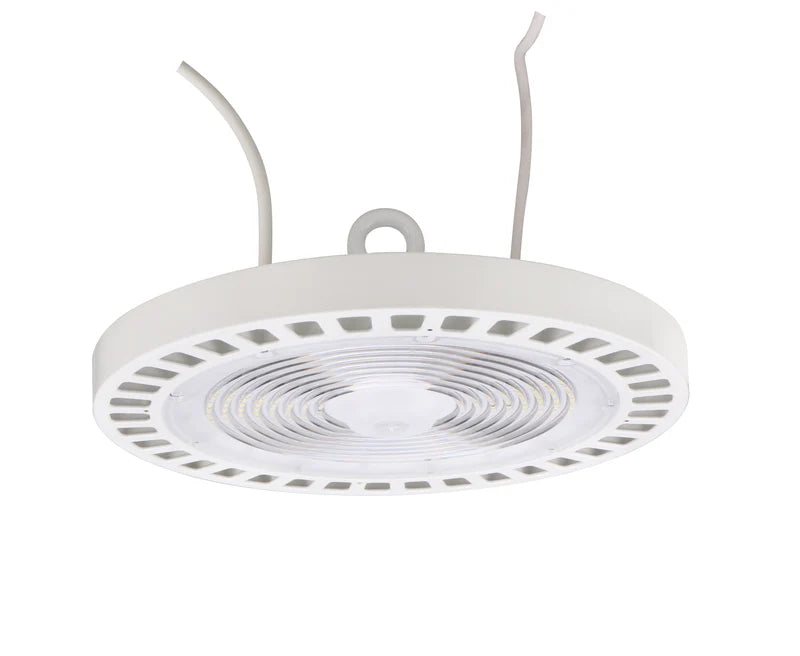 240W LED UFO High Bay Light – 34,800 Lumens – Hook Mount – 6kV Surge Protector – White – UL & DLC 5.1