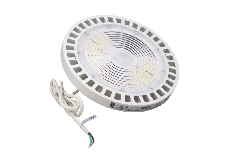 240W LED UFO High Bay Light – 34,800 Lumens – Hook Mount – 6kV Surge Protector – White – UL & DLC 5.1