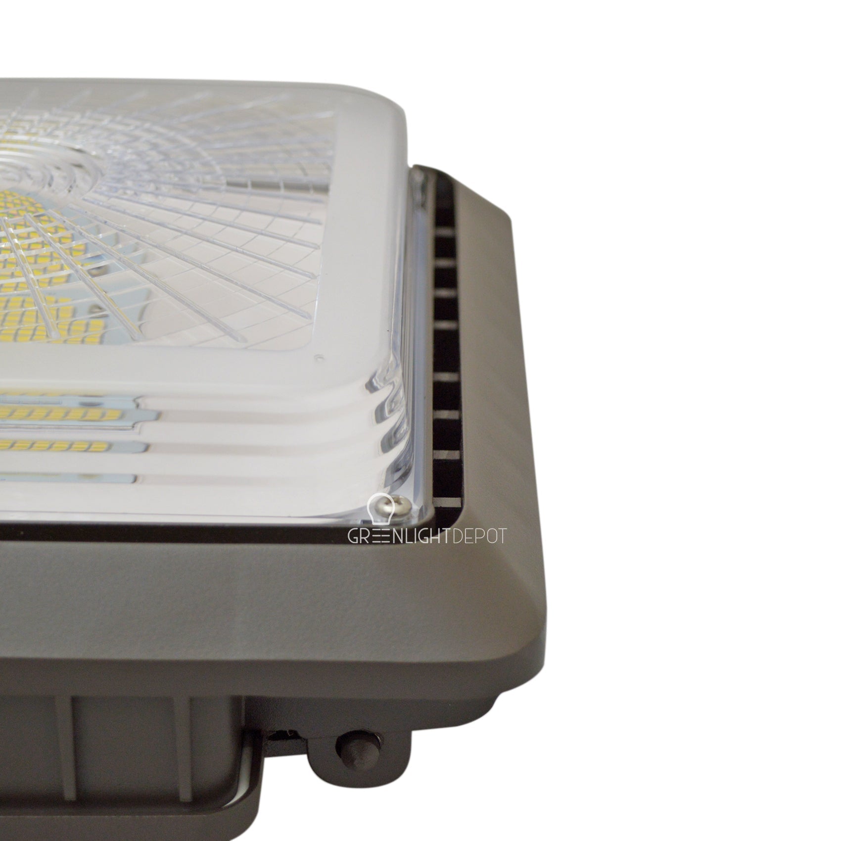 LED Canopy Light - 55W Outdoor Parking Garage Light - Brown - (UL+DLC Listed)