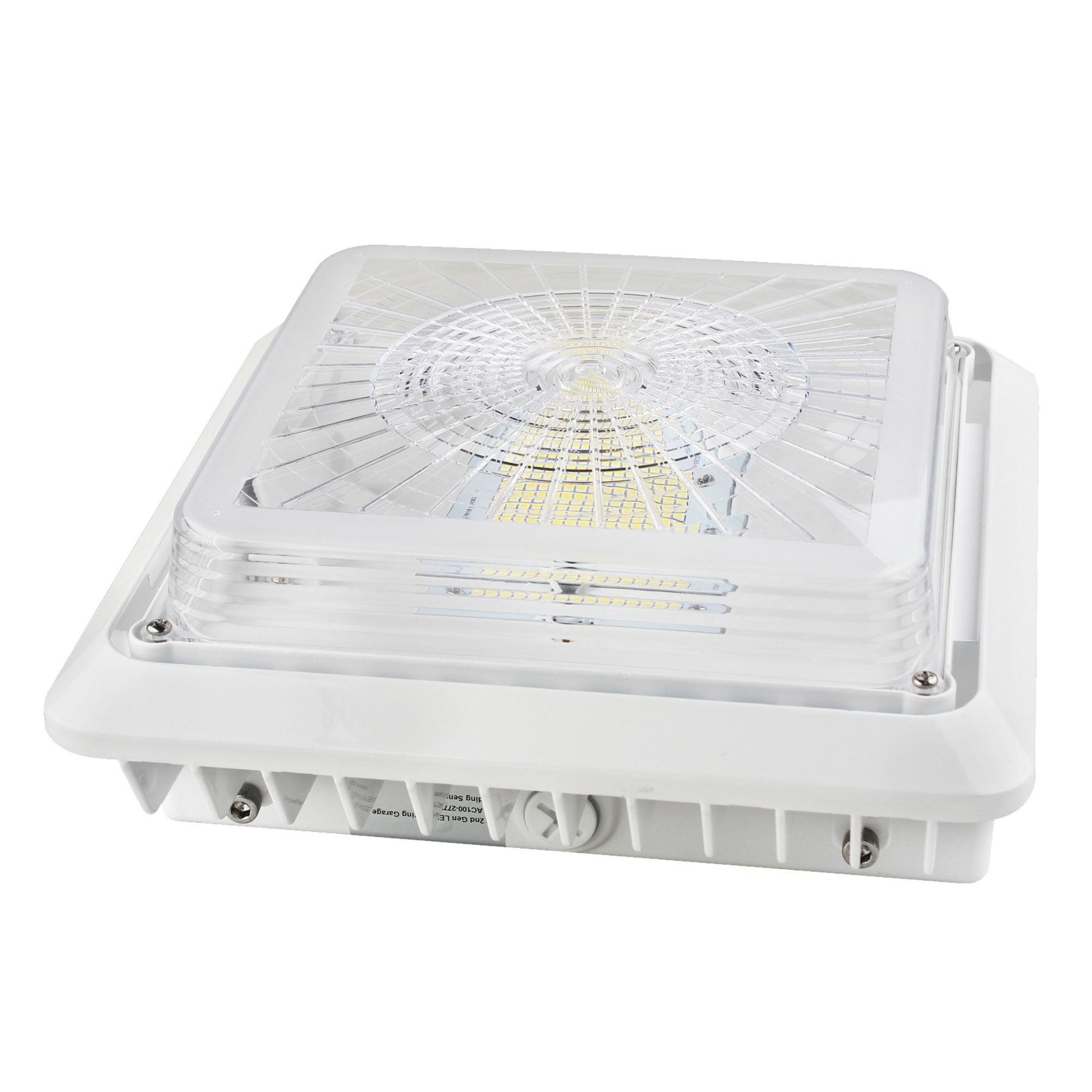 LED Canopy Light - 75W - 10,337 Lumens - Outdoor Parking Garage Light - PG02 - (UL+DLC Listed)