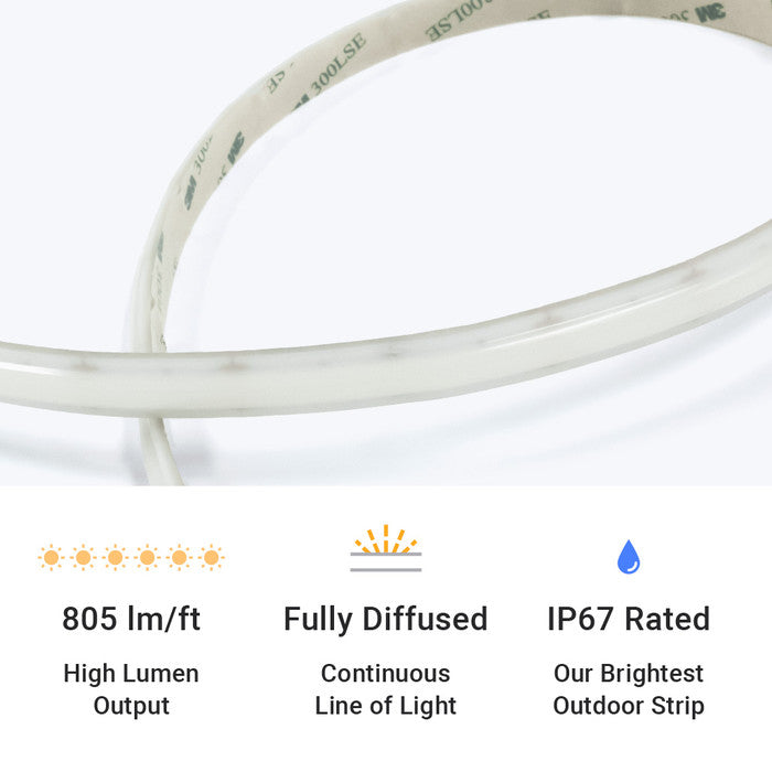 Outdoor UltraBright™ Valor Series Diffused LED Strip Light
