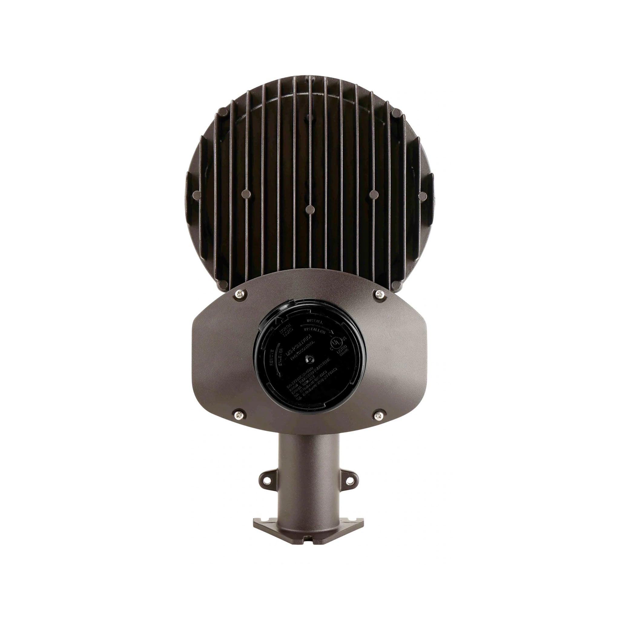 WareLight LED Dusk to Dawn, 65W, 5000K, Dark Bronze Housing, 120-277V, Arm Included