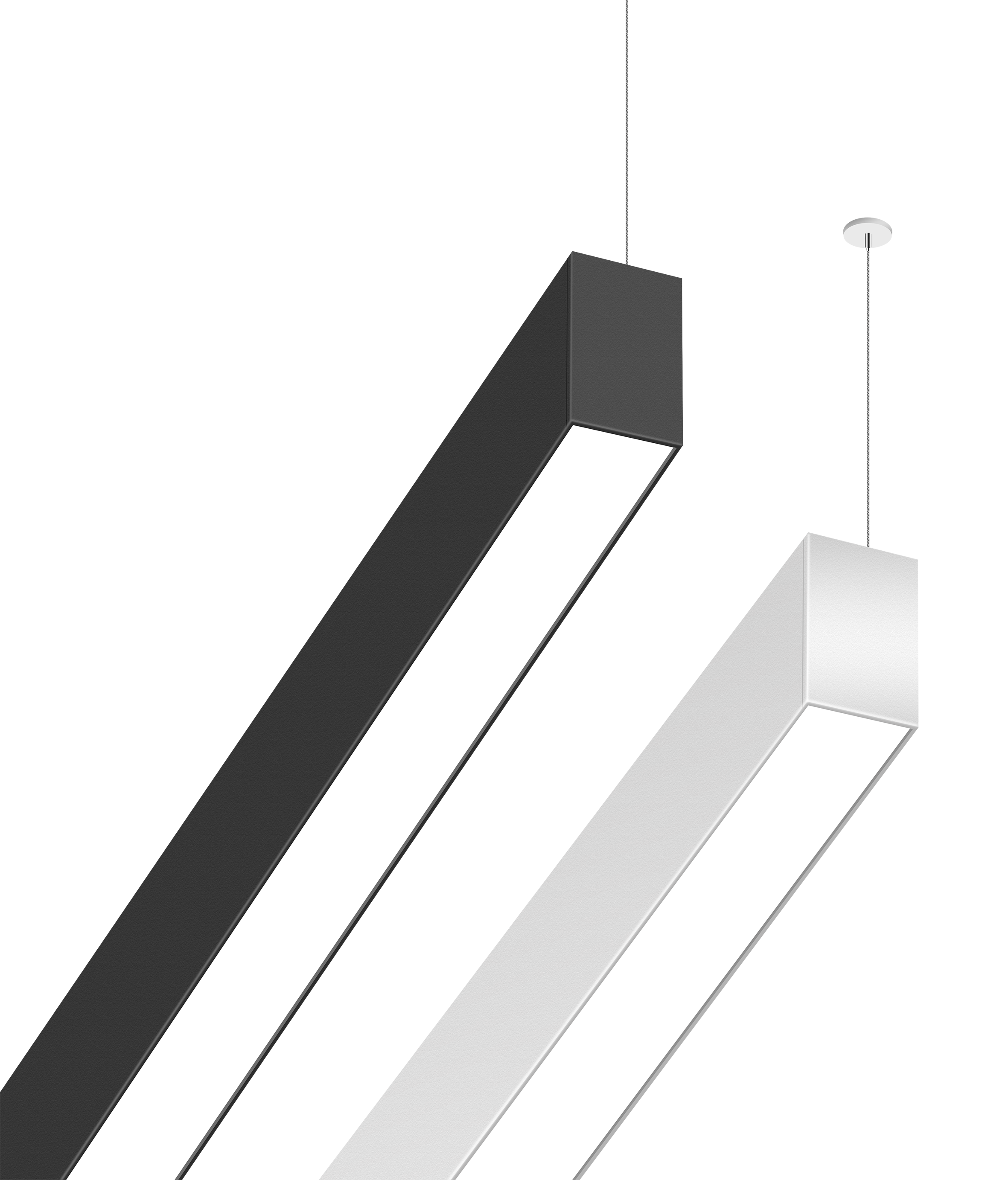 Zeta 1.8" x 8FT LED Linear Fixture, 8000 Lumens, Wattage and CCT Selectable, Diffuser, 120-277V