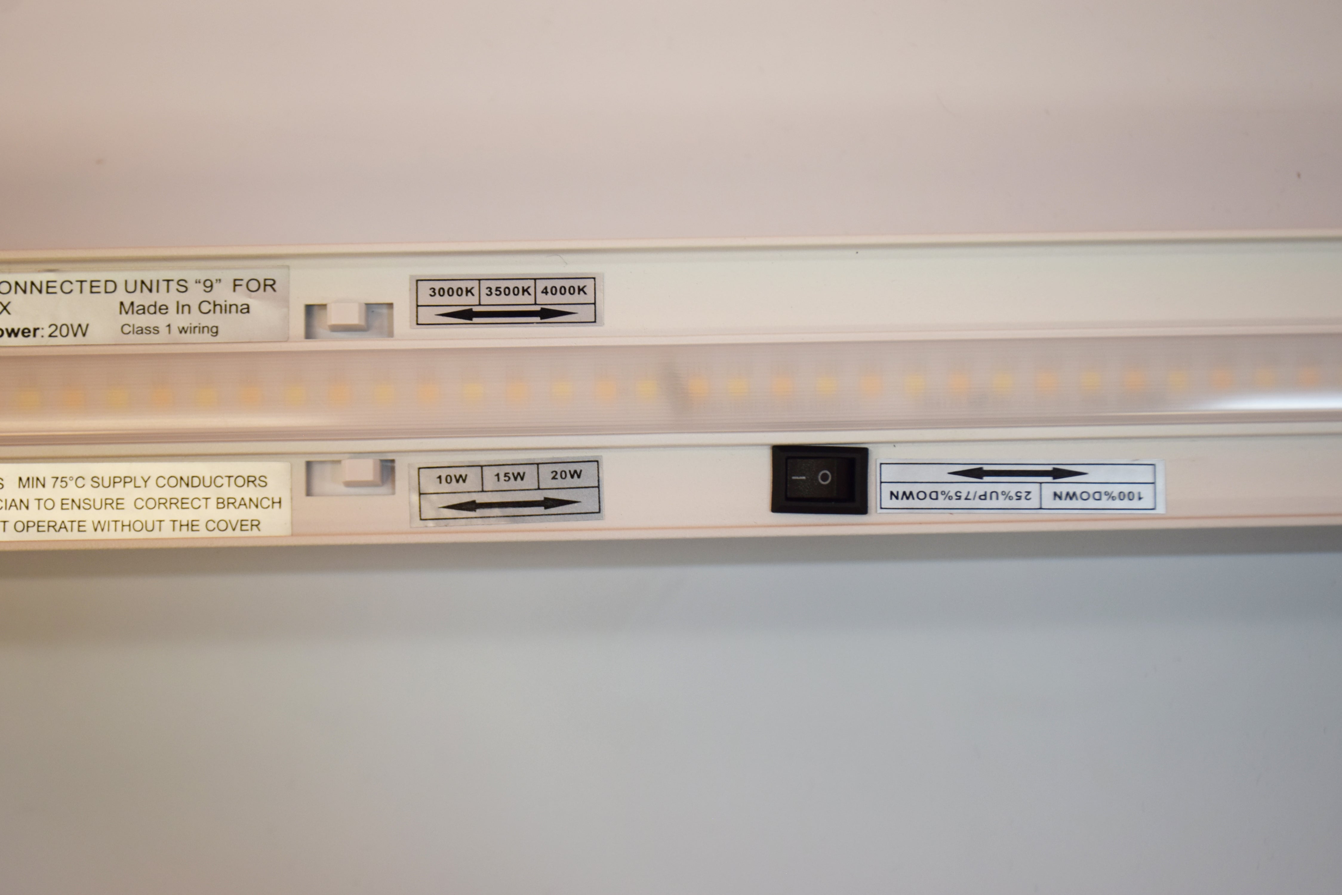 Zeta 1.8" x 8FT LED Linear Fixture, 8000 Lumens, Wattage and CCT Selectable, Diffuser, 120-277V