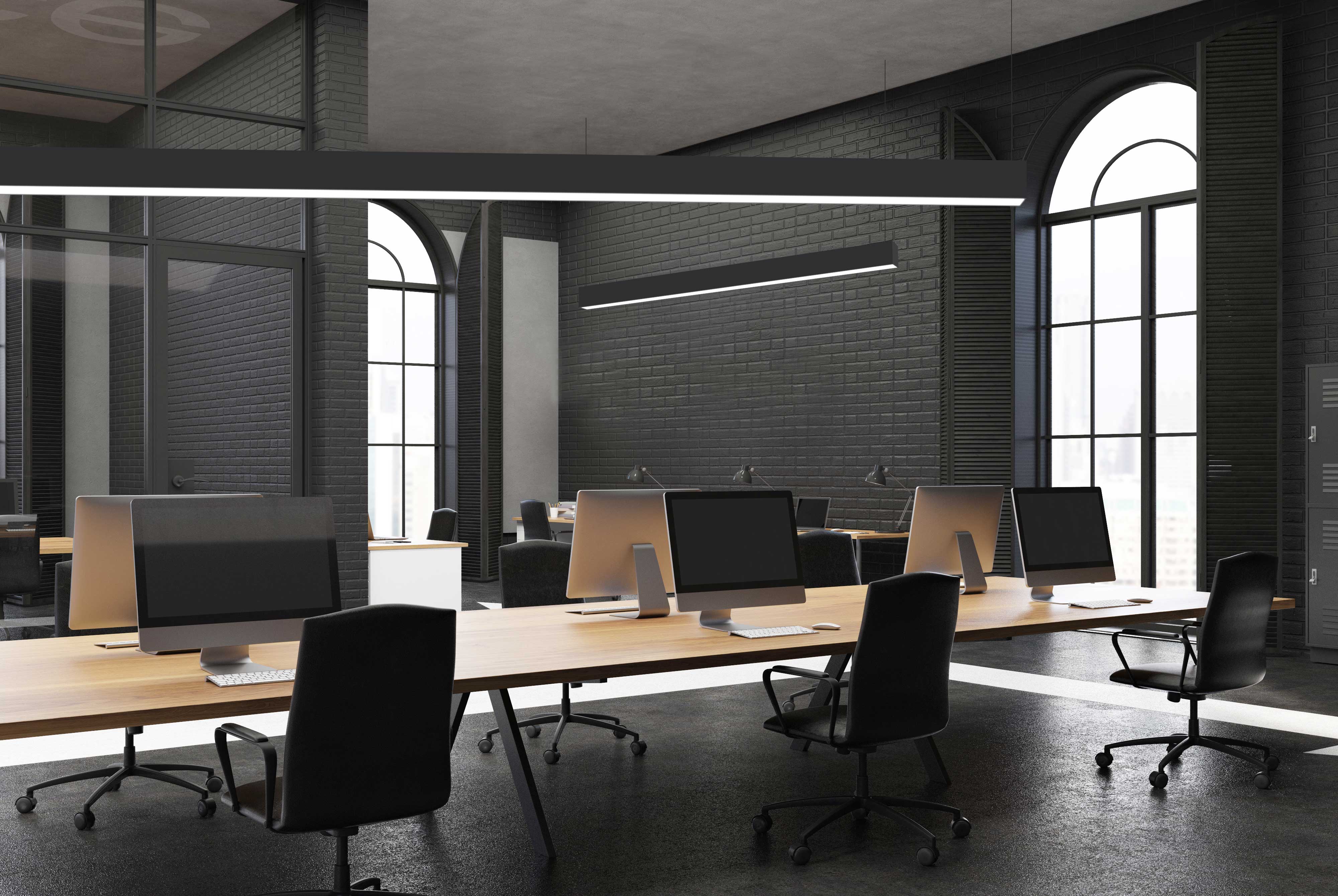 Zeta 1.8" x 8FT LED Linear Fixture, 8000 Lumens, Wattage and CCT Selectable, Diffuser, 120-277V