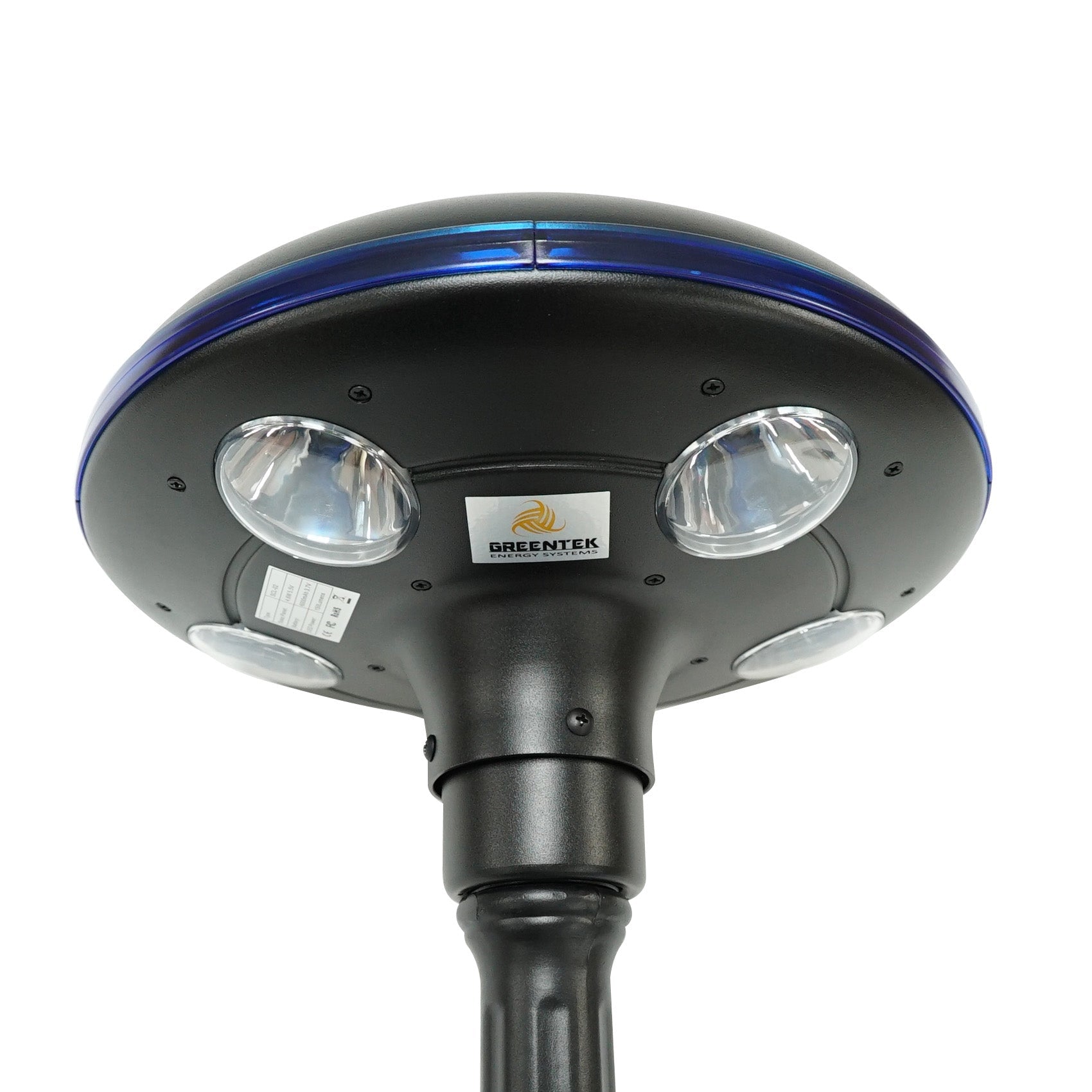 LED Solar Garden Light - 150 Lumens - LED Solar Courtyard Bollard Lights - 6000K