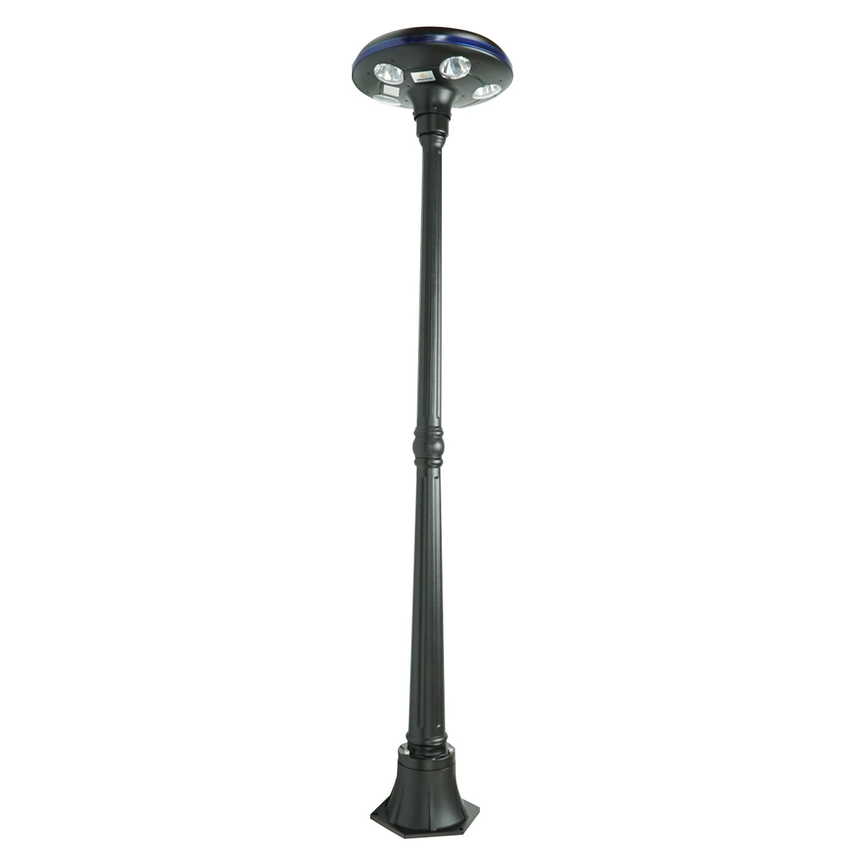 LED Solar Garden Light - 150 Lumens - LED Solar Courtyard Bollard Lights - 6000K