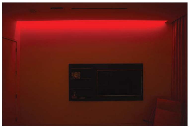 4 Foot LED Surface or Pendant Mount Linear Fixture, RBGW Color Changing, 27 or 54 Watt, White Finish