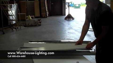 2' 1 Lamp Strip Fixture, 17W T8, No Reflector, 120-277 Universal