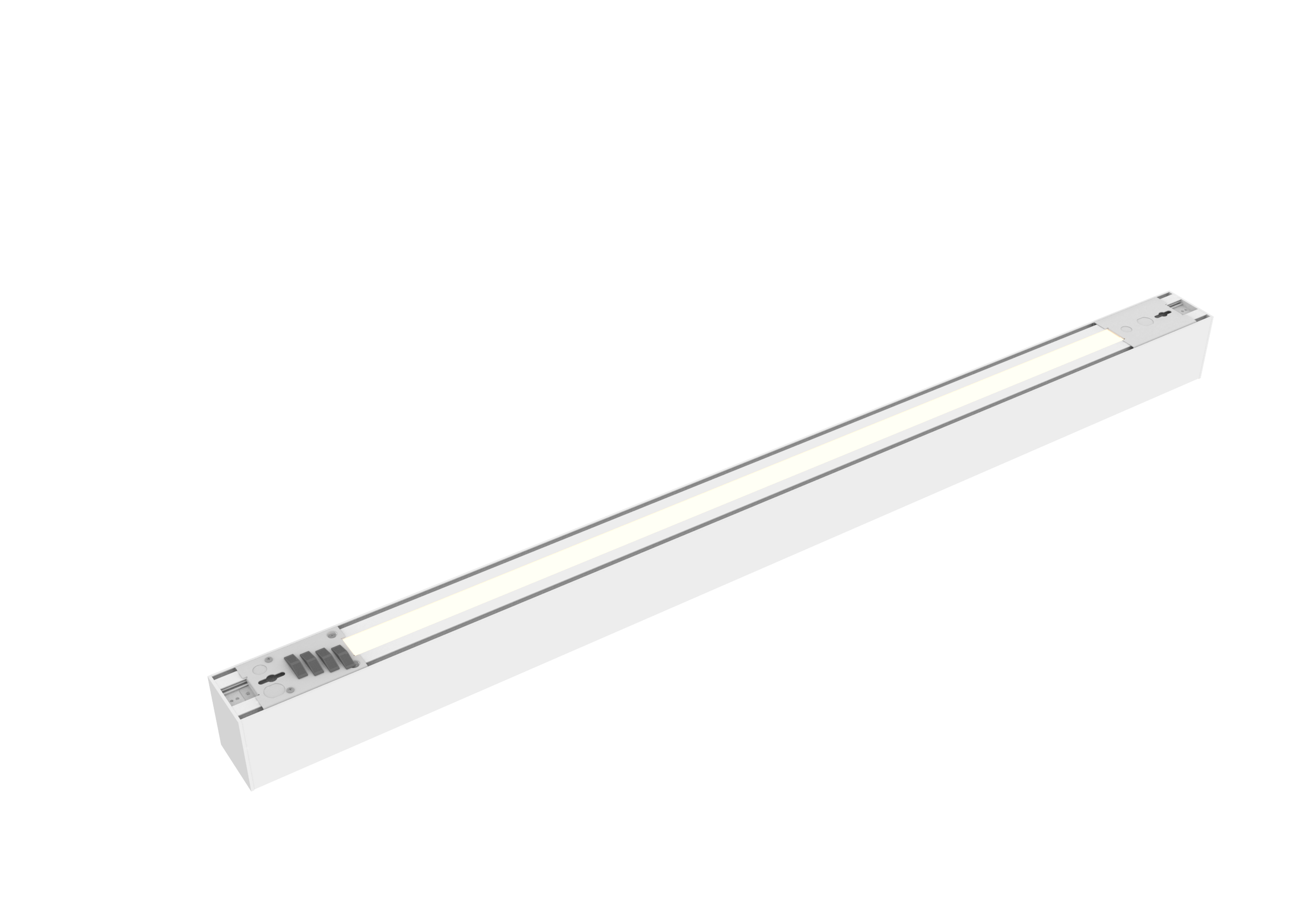 4 FT LED Direct/Indirect Suspended Linear Fixture G2, 6900 Lumen Max, Wattage and CCT Selectable, 120-277V, Black, White, or Silver Finish