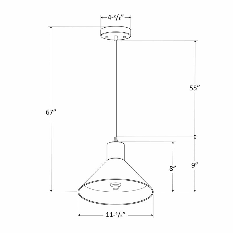 Westgate LED Vintage Pendant Lights, CCT Selectable, Black or White