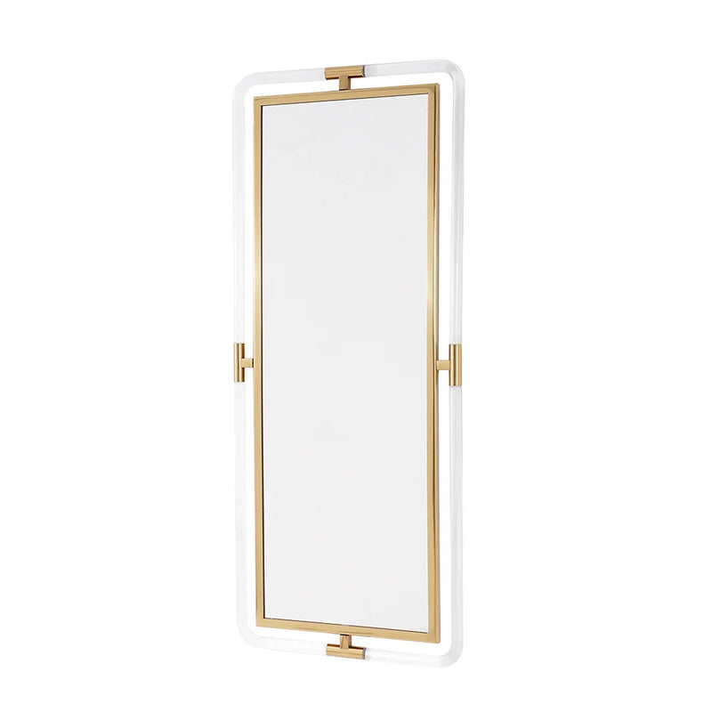 47.2"Modern Gold Full Length Large Long Wall Mirror Decor Acrylic & Metal Frame