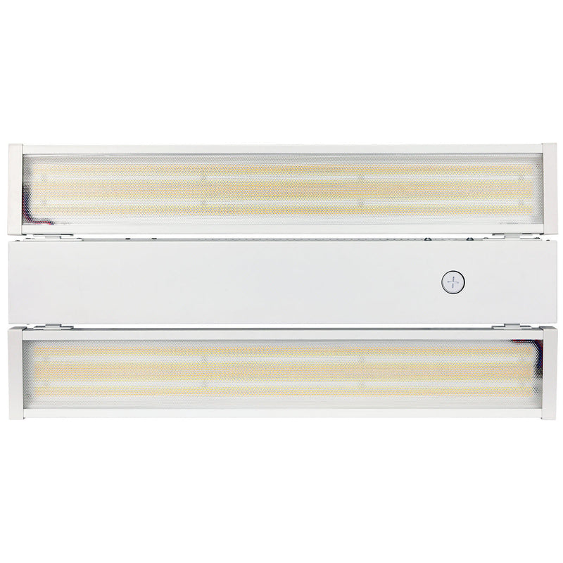 Foldable 2 Foot Linear High Bay, 14,850 Lumens, 70W/90W/110W Selectable, 5000K, 0-10V Dimmable, 120-277V, White Finish