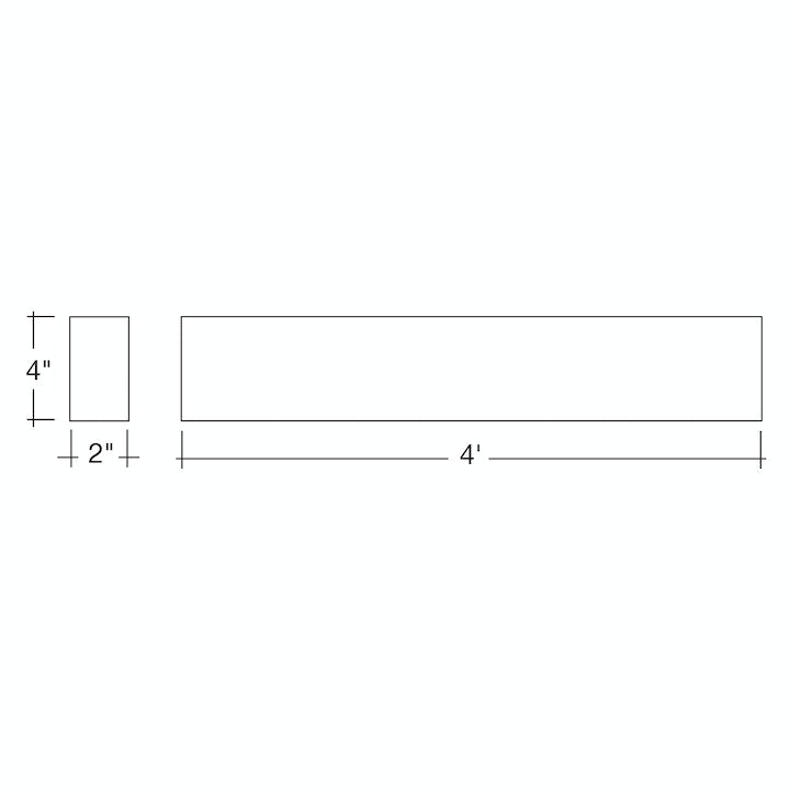 4FT Architectural Linear Downlight, 6000 Lumen Max, Wattage and CCT Selectable, 120-277V