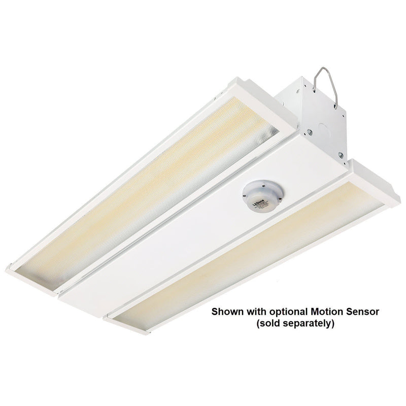 Foldable 2 Foot Linear High Bay, 23,625 Lumens, 145W/160W/175W Selectable, 5000K, 0-10V Dimmable, 120-277V, White Finish