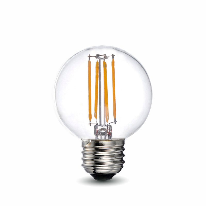 LED Filament Bulb - G16.5 - 60 Watt Equivalent - E26 - Dimmable