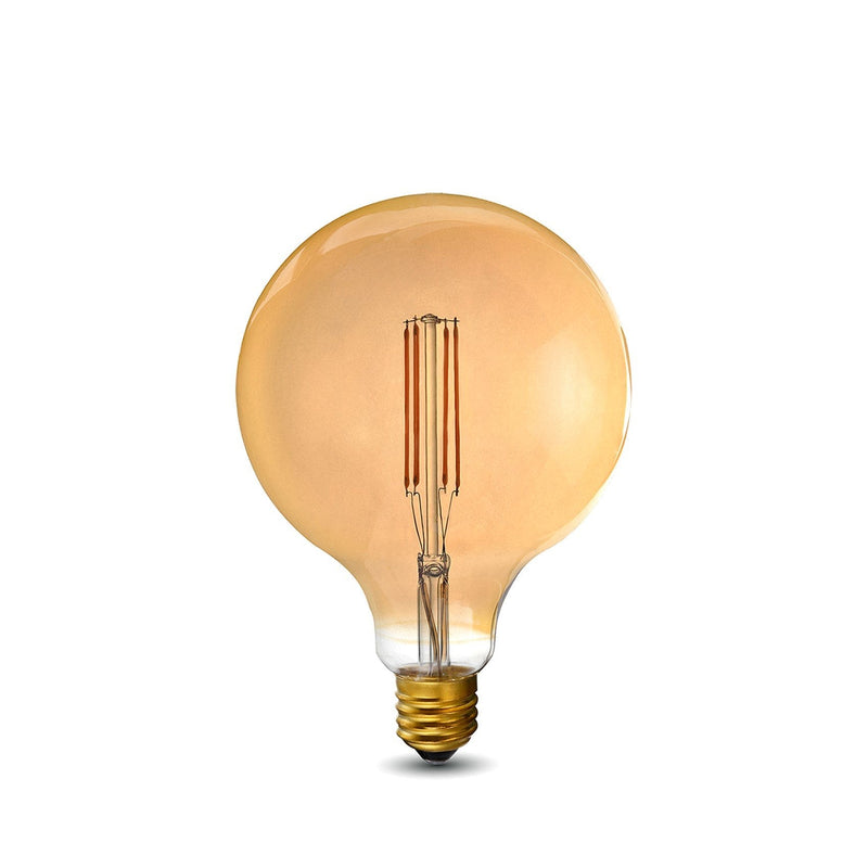 LED Filament Bulb - G40 - 60 Watt Equivalent - Amber - E26 - Dimmable