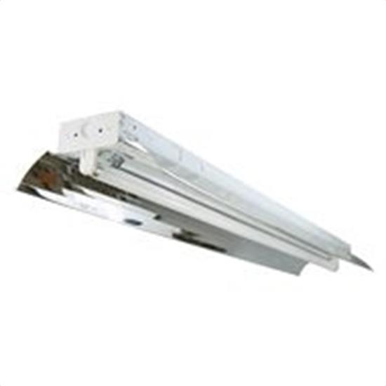 8 Foot 2 Lamp T8 Industrial Strip Light Fixture (shown w/ Miro 4 reflector)