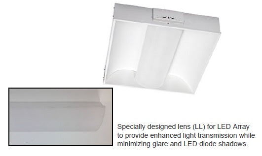 2'x2' Foot LED Low Profile Center Basket, Surface Mount