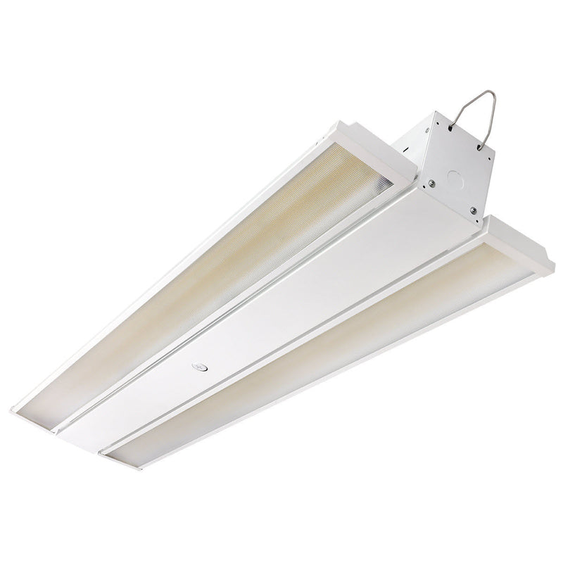 Foldable 4 Foot Linear High Bay, 59,400 Lumens, 360W/400W/440W Selectable, 5000K, 0-10V Dimmable, 120-277V, White Finish