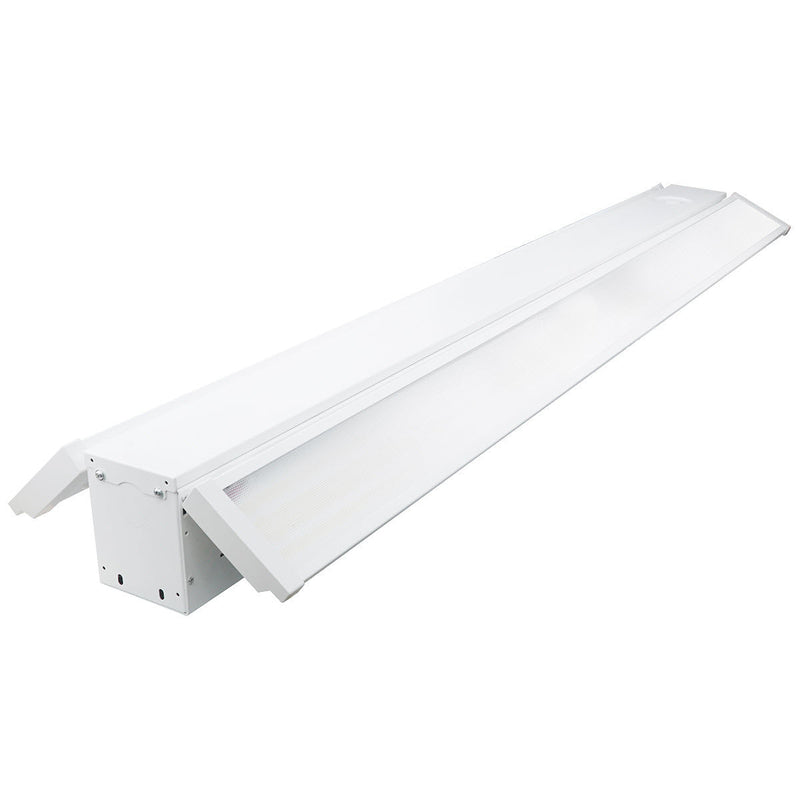 Foldable 4 Foot Linear High Bay, 47,250 Lumens, 290W/320W/350W Selectable, 5000K, 0-10V Dimmable, 120-277V, White Finish