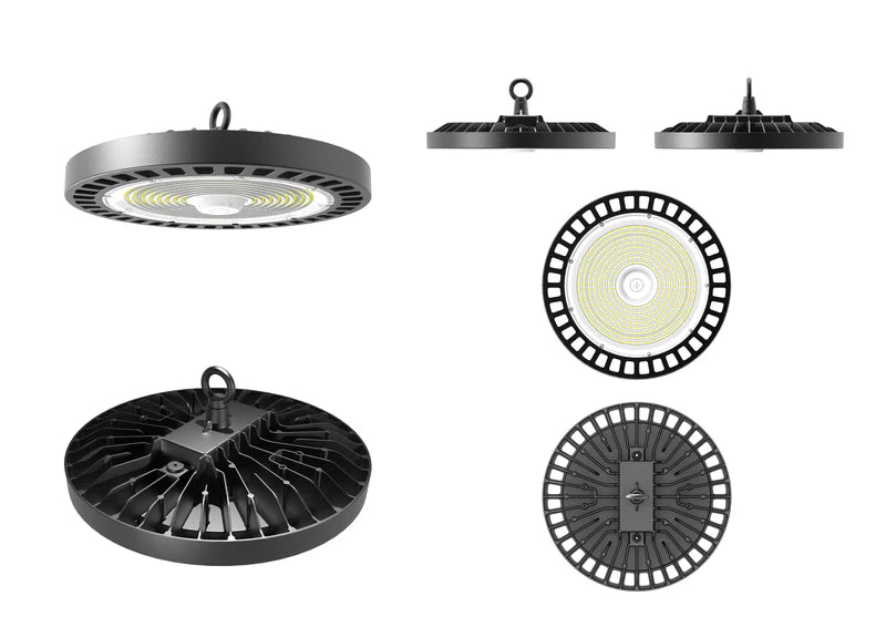 240W LED UFO High Bay Light – 34,800 Lumens, Hook Mount, 6kV Surge Protection, UL & DLC 5.1 Certified