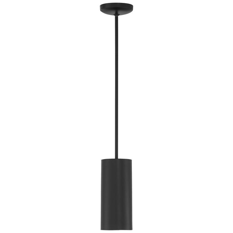 LED Pendant Light, 60W, 120V, Matte Black Finish, Pilson Collection