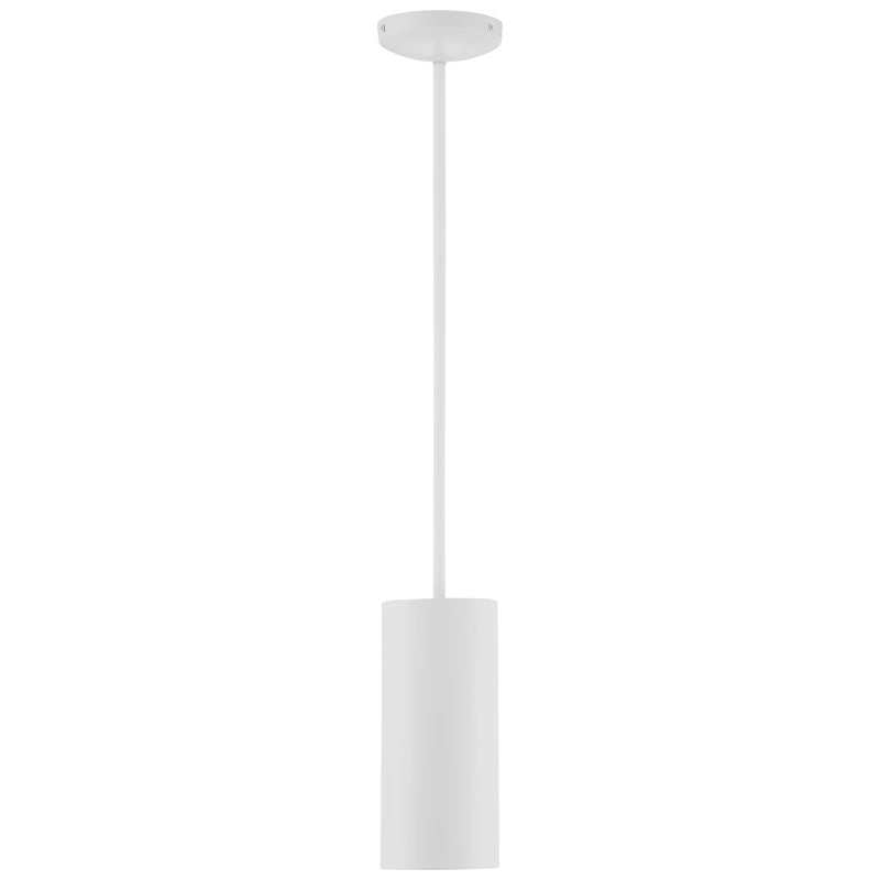 LED Pendant Light, 60W, 120V, Matte White Finish, Pilson Collection