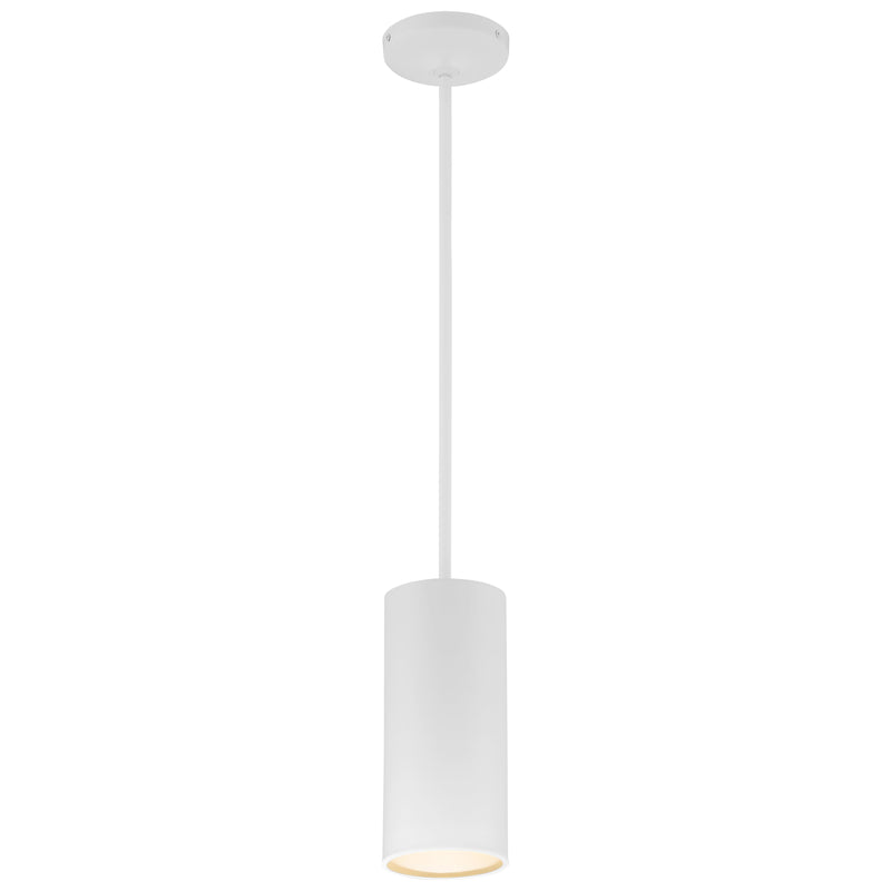 LED Pendant Light, 60W, 120V, Matte White Finish, Pilson Collection