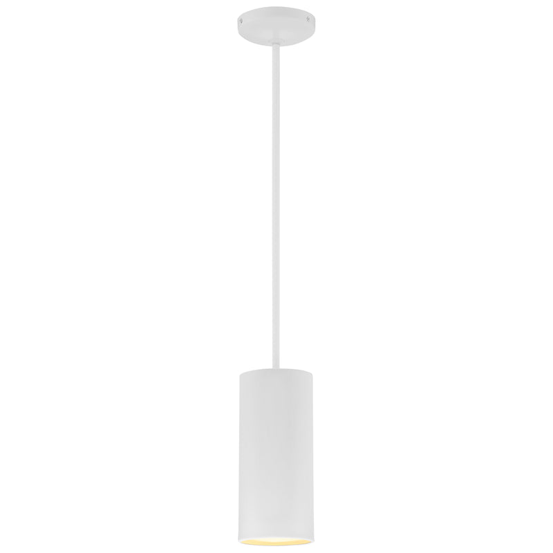 LED Pendant Light, 60W, 120V, Matte White Finish, Pilson Collection