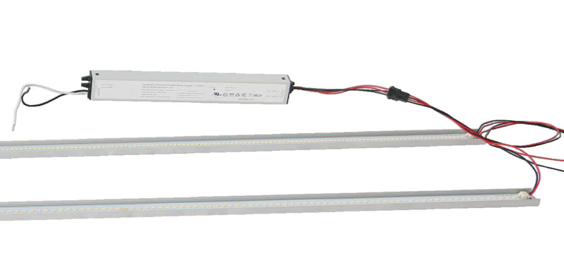 2 FOOT LED MAGNETIC STRIP RETROFIT KIT FOR LINEAR FIXTURES, 25 WATT, 120-277V, 3250 LUMENS, 4000K OR 5000K