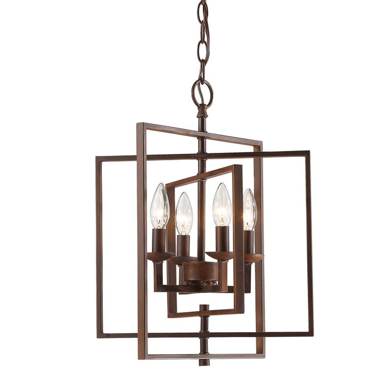 Millennium Lighting 4 Light Pendant, Rubbed Bronze Finish