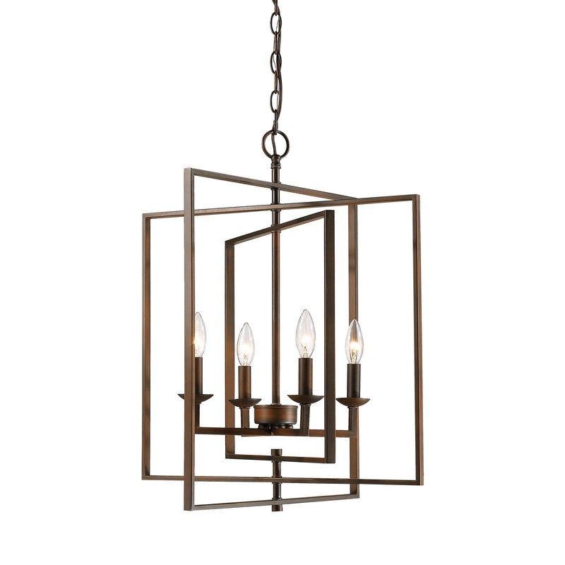 Millennium Lighting 4 Light Pendant, Rubbed Bronze Finish