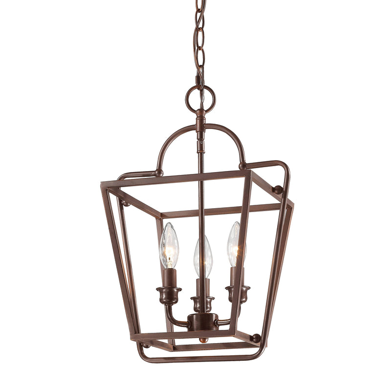 Millennium Lighting 3 Light Pendant, Rubbed Bronze Finish